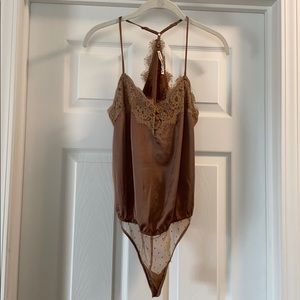 Tan Lace Bodysuit